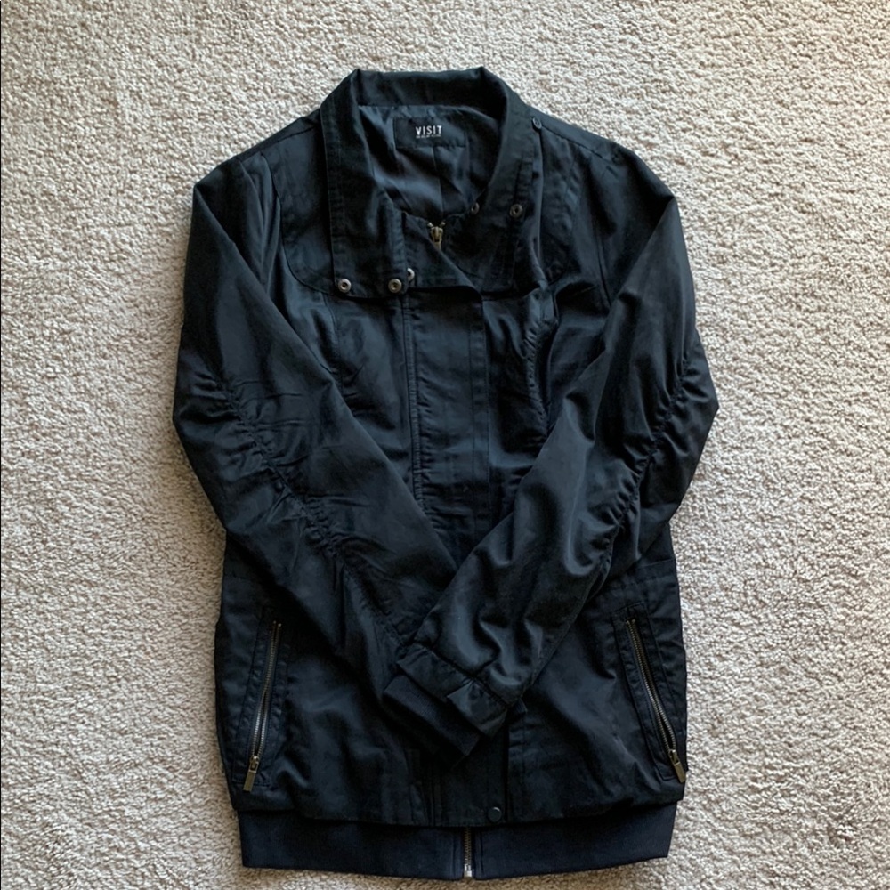 Black Women wind bomber jacket